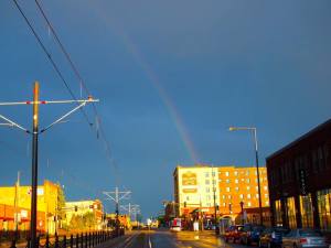 Rainbow During the Party (ordered and photographed by Bob Alberti)