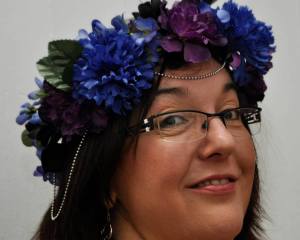 Photo by Ayanna Muata of Waning Moon Photography; flower crown by Gennie Alberti